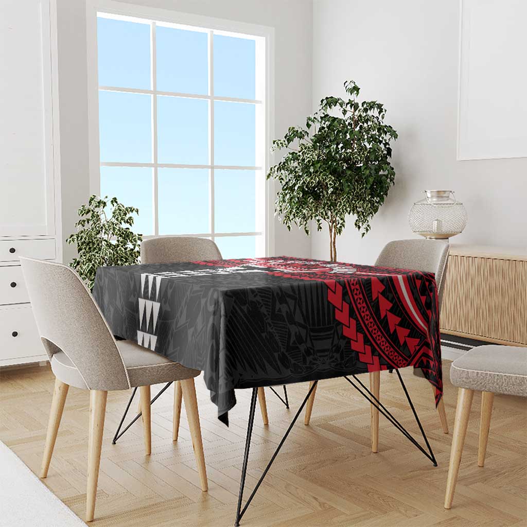 Personalized St Kilda Saints Tablecloth Polynesian Tribal Pattern Heritage Football