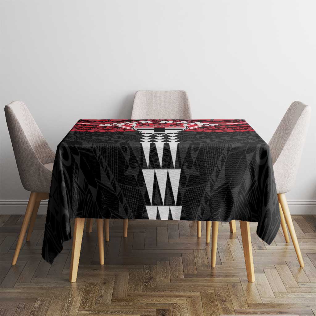 Personalized St Kilda Saints Tablecloth Polynesian Tribal Pattern Heritage Football