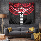 Personalized St Kilda Saints Tapestry Polynesian Tribal Pattern Heritage Football