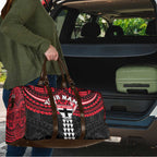 Personalized St Kilda Saints Travel Bag Polynesian Tribal Pattern Heritage Football