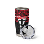Personalized St Kilda Saints Tumbler Cup Polynesian Tribal Pattern Heritage Football