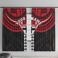 Personalized St Kilda Saints Window Curtain Polynesian Tribal Pattern Heritage Football