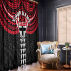 Personalized St Kilda Saints Window Curtain Polynesian Tribal Pattern Heritage Football