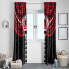 Personalized St Kilda Saints Window Curtain Polynesian Tribal Pattern Heritage Football