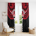 Personalized St Kilda Saints Window Curtain Polynesian Tribal Pattern Heritage Football