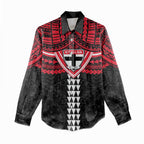 Personalized St Kilda Saints Women Casual Shirt Polynesian Tribal Pattern Heritage Football
