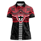 Personalized St Kilda Saints Women Polo Shirt Polynesian Tribal Pattern Heritage Football