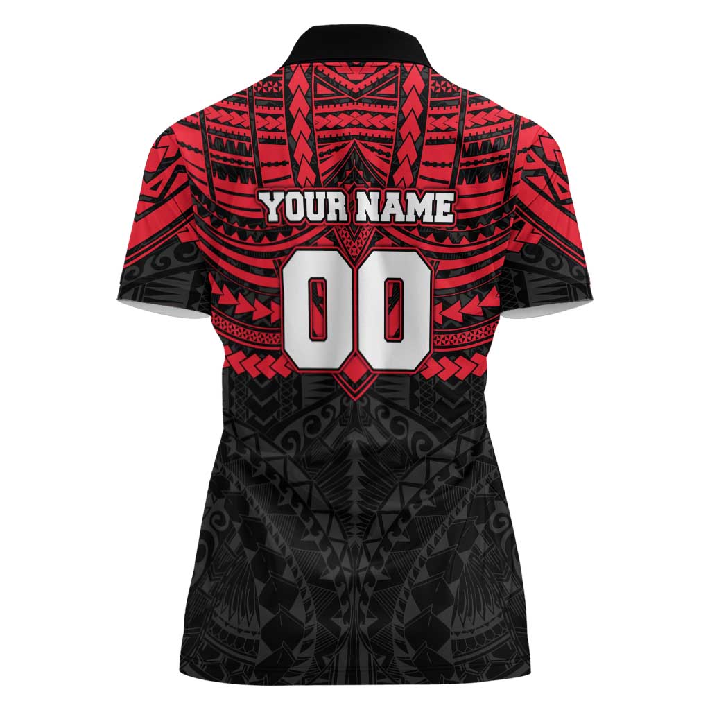 Personalized St Kilda Saints Women Polo Shirt Polynesian Tribal Pattern Heritage Football