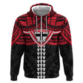 Personalized St Kilda Saints Zip Hoodie Polynesian Tribal Pattern Heritage Football