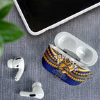 Personalized West Coast Eagles AirPods Case Polynesian Tribal Pattern Heritage Football