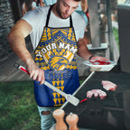 Personalized West Coast Eagles Apron Polynesian Tribal Pattern Heritage Football
