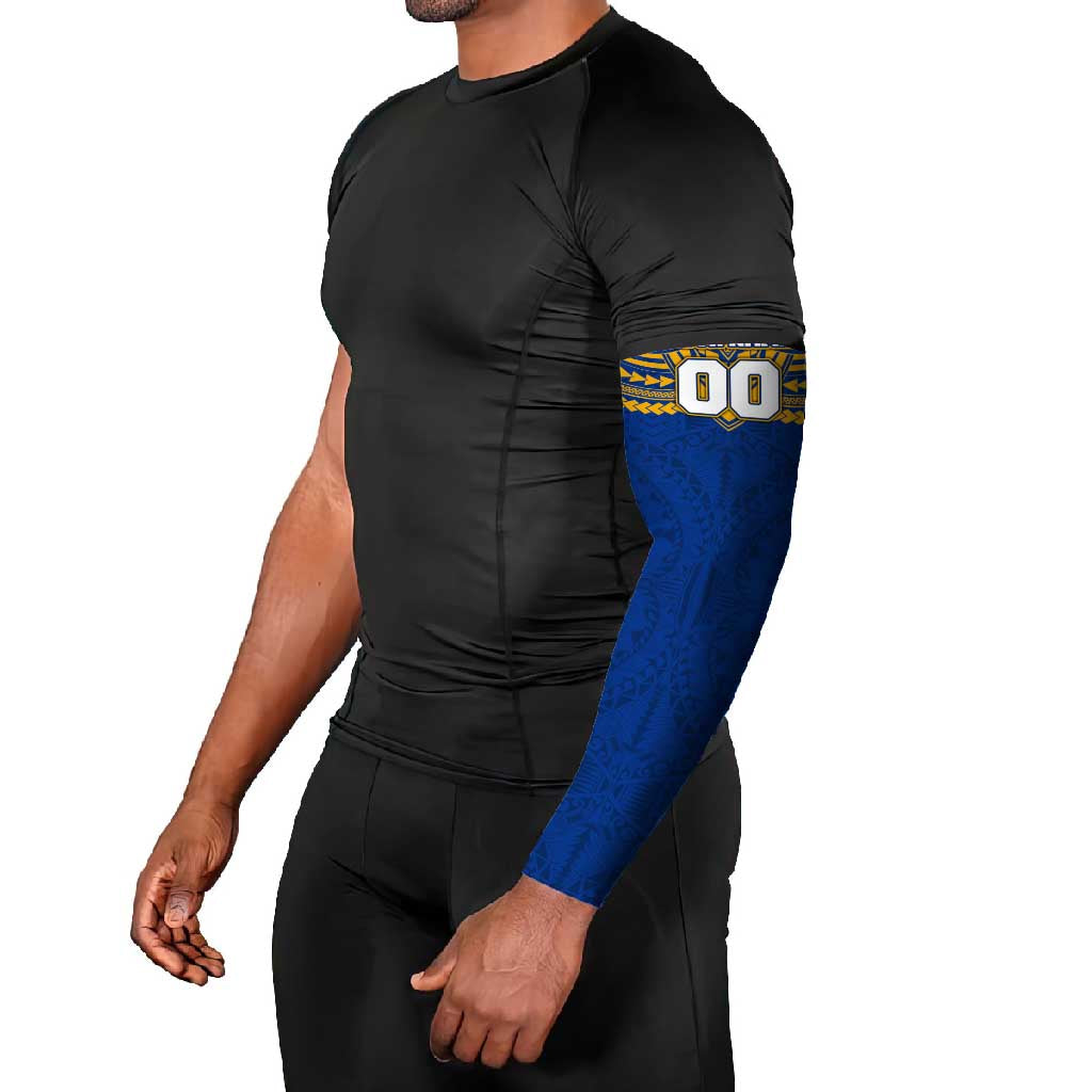 Personalized West Coast Eagles Arm Sleeves Polynesian Tribal Pattern Heritage Football