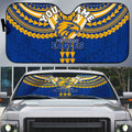 Personalized West Coast Eagles Auto Sun Shade Polynesian Tribal Pattern Heritage Football