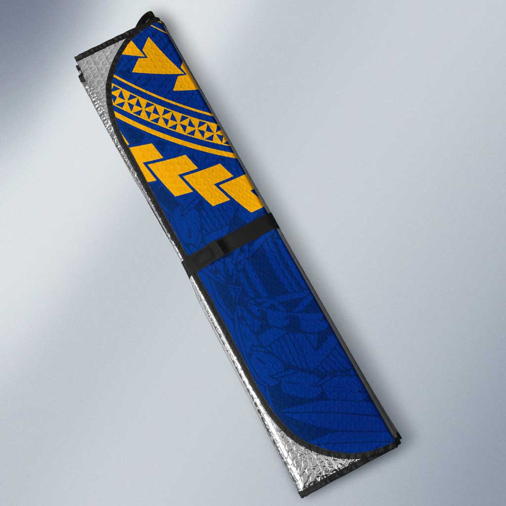 Personalized West Coast Eagles Auto Sun Shade Polynesian Tribal Pattern Heritage Football