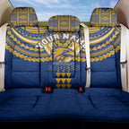 Personalized West Coast Eagles Back Car Seat Cover Polynesian Tribal Pattern Heritage Football