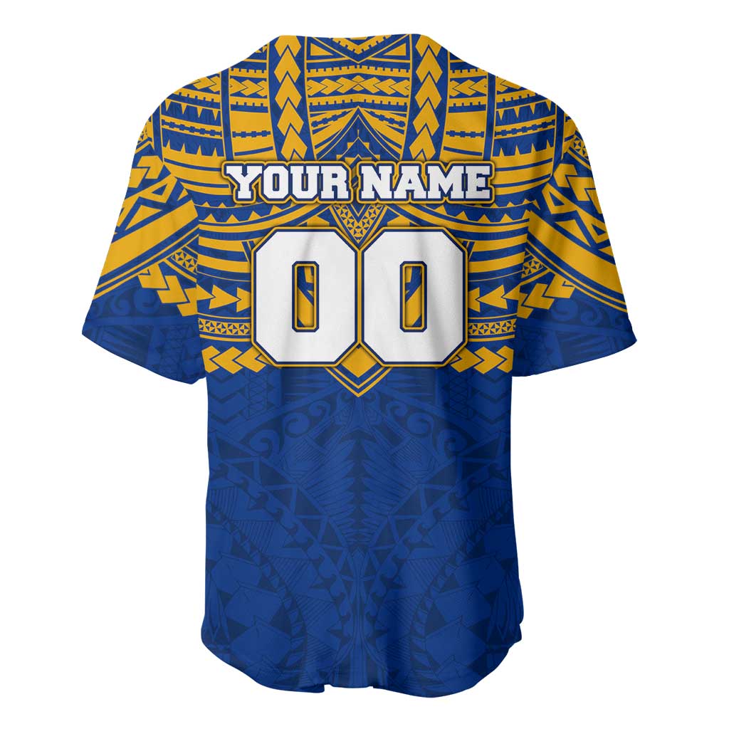 Personalized West Coast Eagles Baseball Jersey Polynesian Tribal Pattern Heritage Football