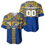 Personalized West Coast Eagles Baseball Jersey Polynesian Tribal Pattern Heritage Football