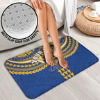 Personalized West Coast Eagles Bathroom Set Polynesian Tribal Pattern Heritage Football