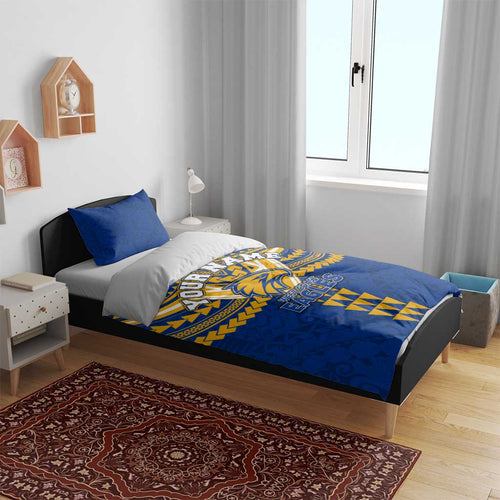 Personalized West Coast Eagles Bedding Set Polynesian Tribal Pattern Heritage Football