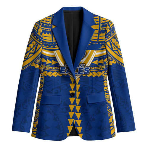 Personalized West Coast Eagles Blazer Polynesian Tribal Pattern Heritage Football