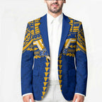 Personalized West Coast Eagles Blazer Polynesian Tribal Pattern Heritage Football