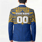 Personalized West Coast Eagles Blazer Polynesian Tribal Pattern Heritage Football
