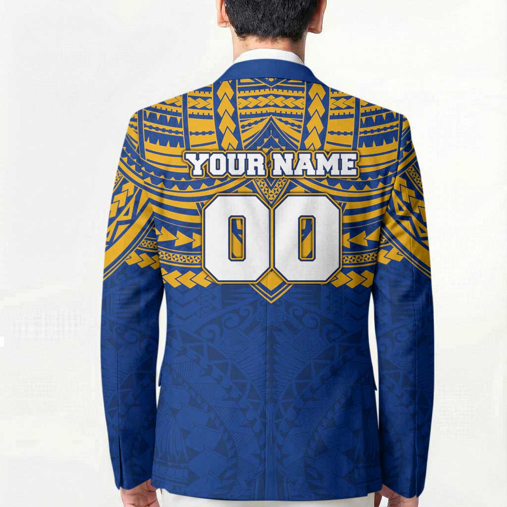 Personalized West Coast Eagles Blazer Polynesian Tribal Pattern Heritage Football