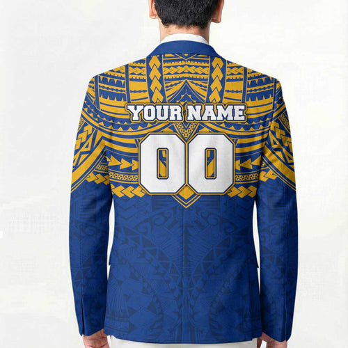 Personalized West Coast Eagles Blazer Polynesian Tribal Pattern Heritage Football