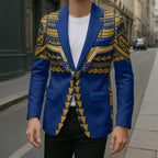 Personalized West Coast Eagles Blazer Polynesian Tribal Pattern Heritage Football