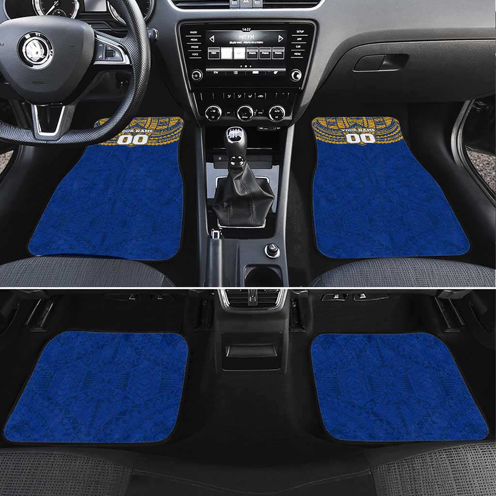 Personalized West Coast Eagles Car Mats Polynesian Tribal Pattern Heritage Football