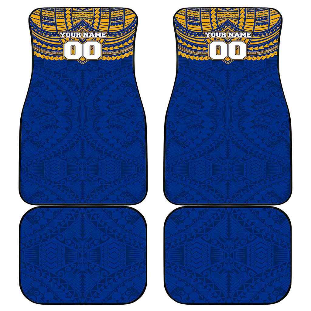 Personalized West Coast Eagles Car Mats Polynesian Tribal Pattern Heritage Football