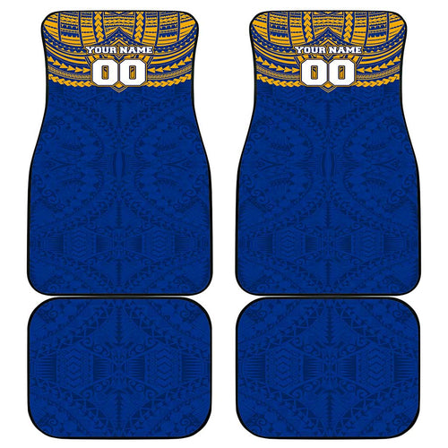 Personalized West Coast Eagles Car Mats Polynesian Tribal Pattern Heritage Football