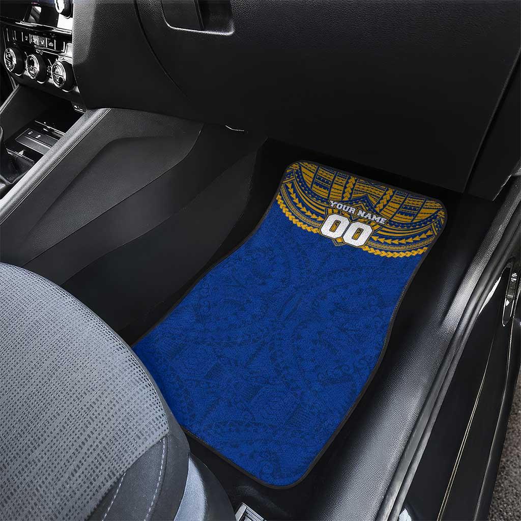 Personalized West Coast Eagles Car Mats Polynesian Tribal Pattern Heritage Football
