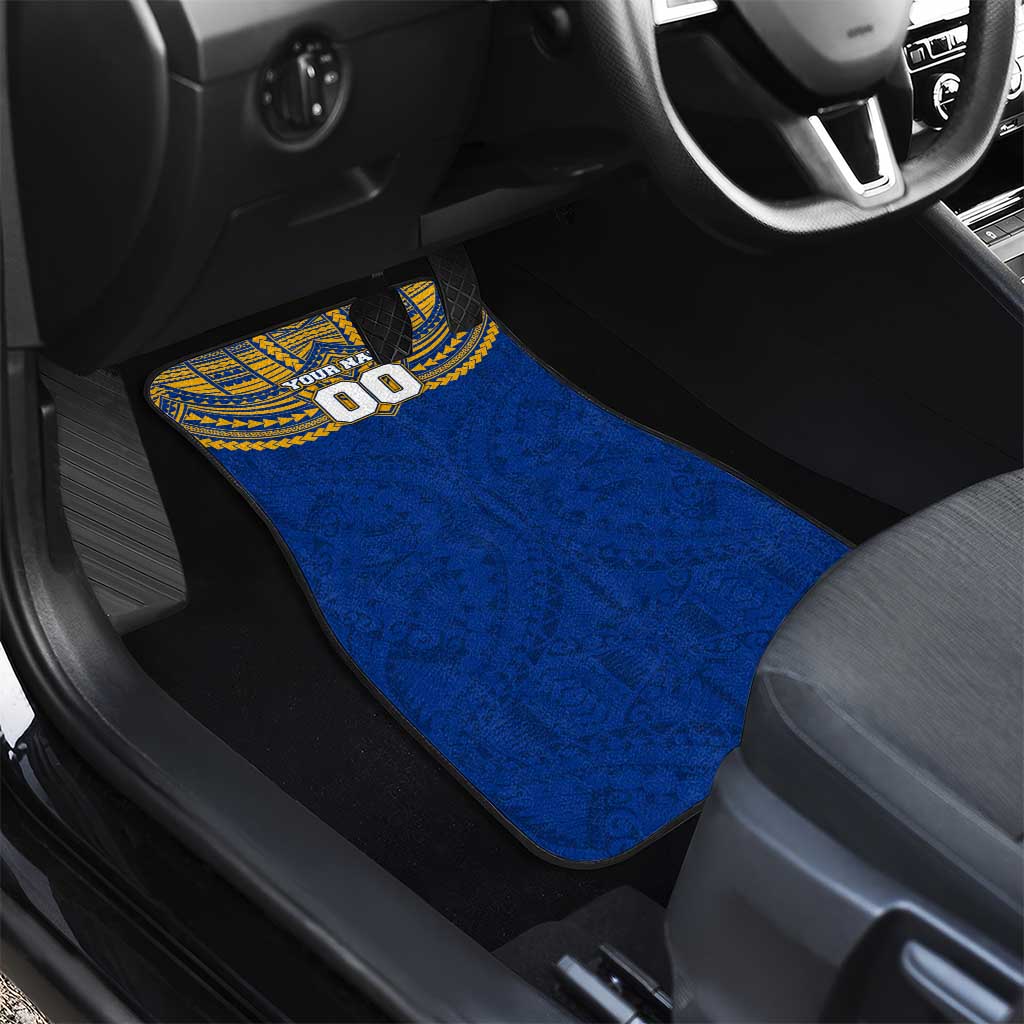 Personalized West Coast Eagles Car Mats Polynesian Tribal Pattern Heritage Football