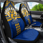 Personalized West Coast Eagles Car Seat Cover Polynesian Tribal Pattern Heritage Football