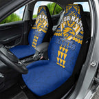 Personalized West Coast Eagles Car Seat Cover Polynesian Tribal Pattern Heritage Football