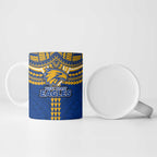 Personalized West Coast Eagles Ceramic Mug Polynesian Tribal Pattern Heritage Football