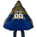 Personalized West Coast Eagles Cloak Polynesian Tribal Pattern Heritage Football