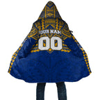 Personalized West Coast Eagles Cloak Polynesian Tribal Pattern Heritage Football