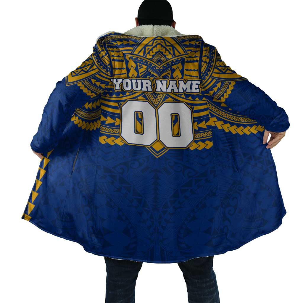 Personalized West Coast Eagles Cloak Polynesian Tribal Pattern Heritage Football