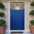 Personalized West Coast Eagles Door Cover Polynesian Tribal Pattern Heritage Football