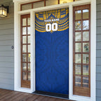 Personalized West Coast Eagles Door Cover Polynesian Tribal Pattern Heritage Football