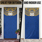 Personalized West Coast Eagles Door Cover Polynesian Tribal Pattern Heritage Football
