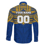 Personalized West Coast Eagles Family Matching Mermaid Dress and Hawaiian Shirt Polynesian Tribal Pattern Heritage Football