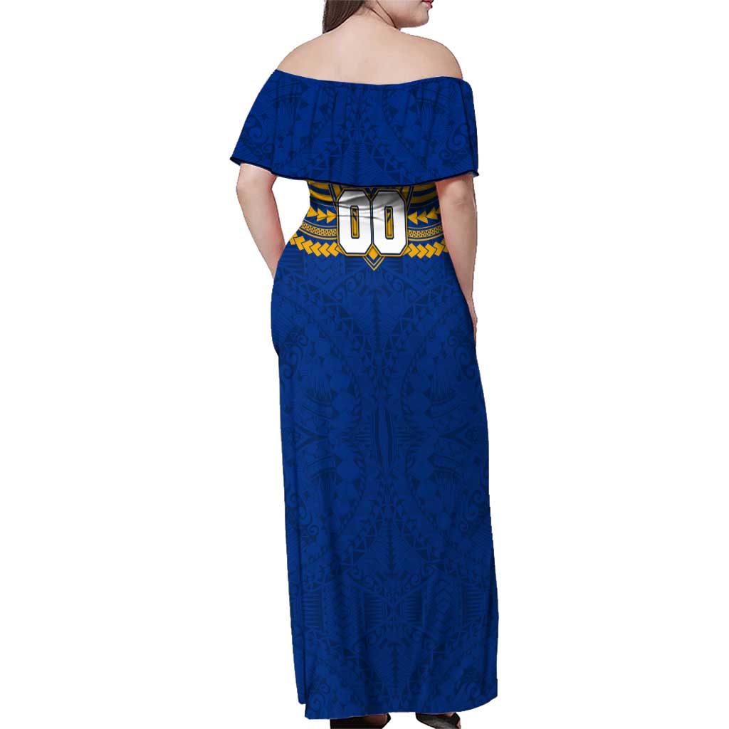 Personalized West Coast Eagles Family Matching Off Shoulder Maxi Dress and Hawaiian Shirt Polynesian Tribal Pattern Heritage Football