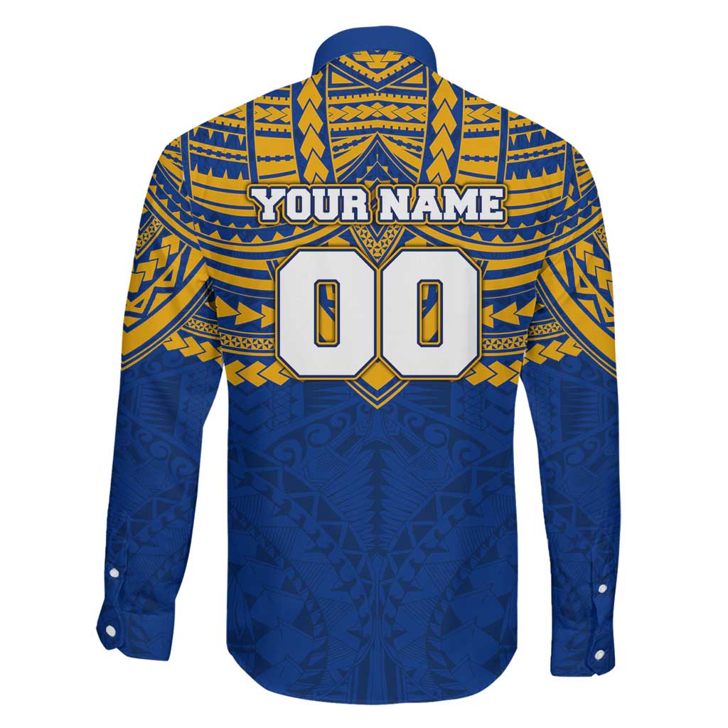 Personalized West Coast Eagles Family Matching Off Shoulder Short Dress and Hawaiian Shirt Polynesian Tribal Pattern Heritage Football
