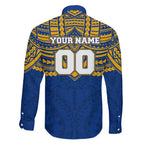 Personalized West Coast Eagles Family Matching Short Sleeve Bodycon Dress and Hawaiian Shirt Polynesian Tribal Pattern Heritage Football
