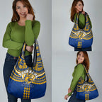 Personalized West Coast Eagles Grocery Bag Polynesian Tribal Pattern Heritage Football