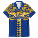 Personalized West Coast Eagles Hawaiian Shirt Polynesian Tribal Pattern Heritage Football