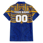 Personalized West Coast Eagles Hawaiian Shirt Polynesian Tribal Pattern Heritage Football